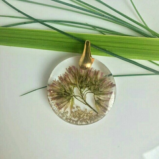 Zawieszka pozłacana z kwiatkiem Giulia Gioielleria handmade