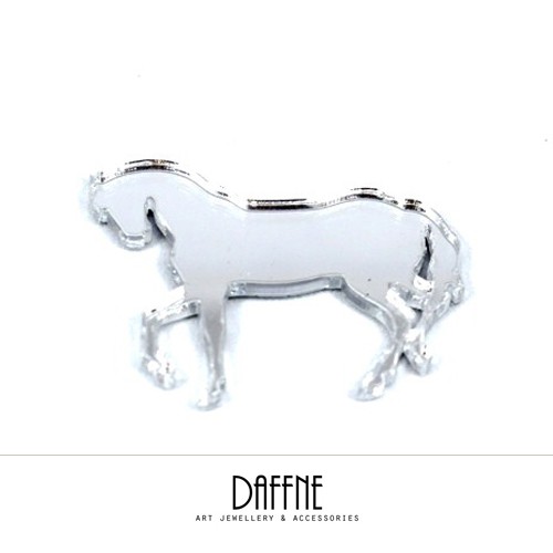 Broszka Mirror Gloss Horse by Daffne LOVINA PRINTS