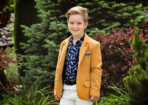 marynarki dla chłopców Marynarka dubajskie złoto