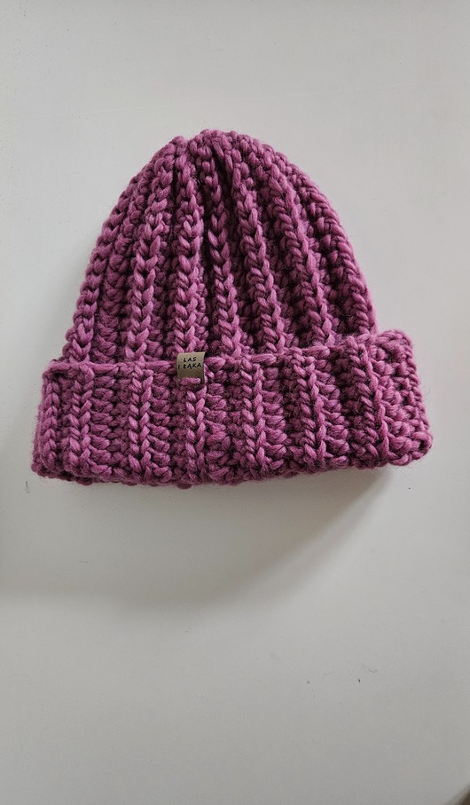 czapki damskie Czapka wełniana w kolorze starego różu