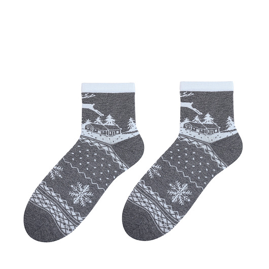 Skarpetki świąteczne damskie - Domek Popsox