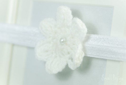 Opaska biała do chrztu smalldesign