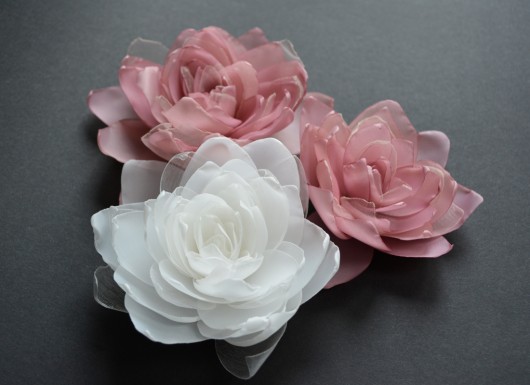 zestaw trzech kwiatów do włosów_ zamówienie  SundayRose