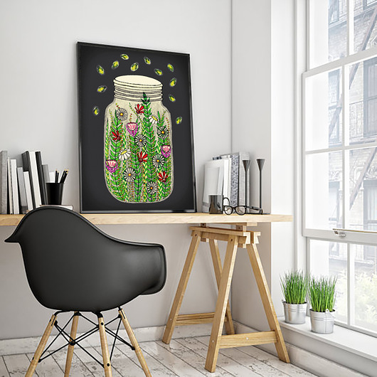 Świetliki 40x50cm Malgorzata Domanska