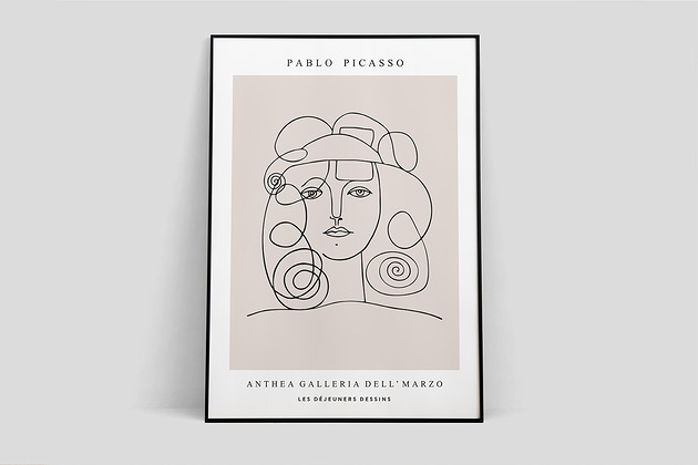 Pablo Picasso, inspiracja, plakat wystawowy Pas De LArt