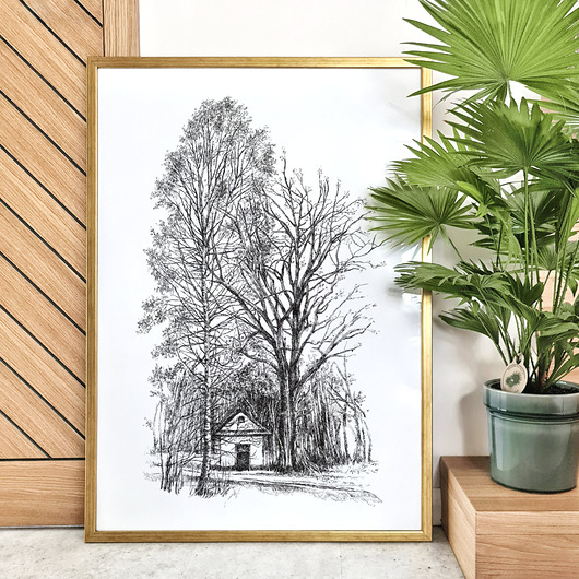 grafiki i ilustracje Kapliczka