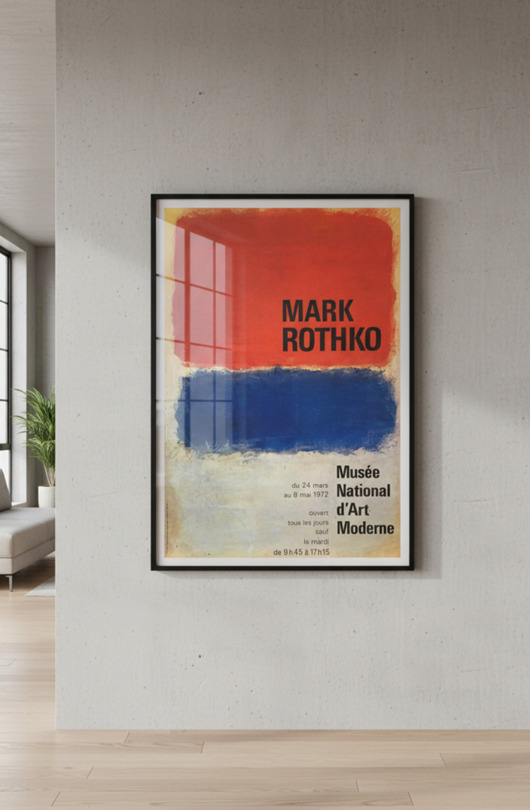 grafiki i ilustracje PLAKAT wystawowy muzealny Mark Rothko abstrakcja
