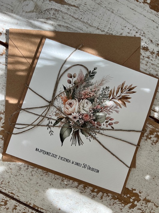 kartki scrapbooking Kartka urodzinowa - najpiękniejsze życzenia