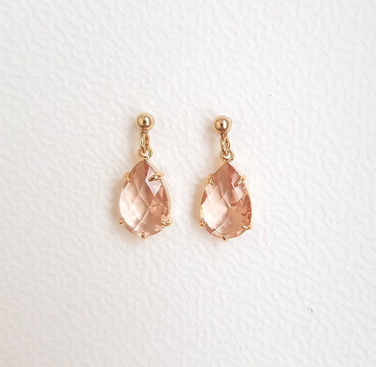 kolczyki pozłacane Kolczyki pozłacane Little Cute Peach