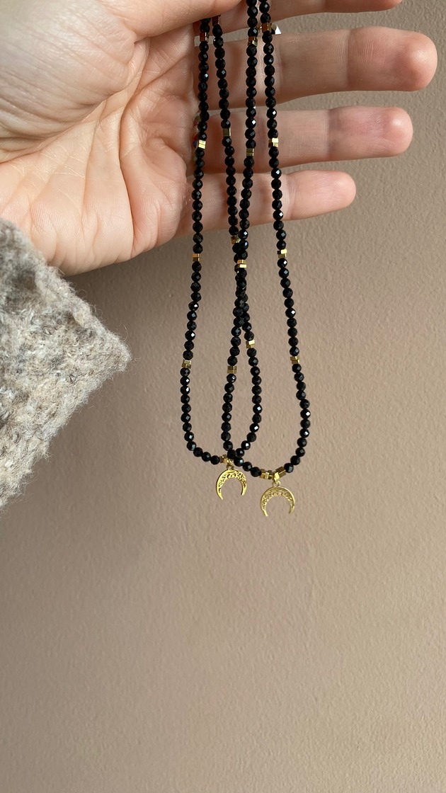 chokery Naszyjnik z Czarnym Turmalinem