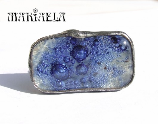 FUSING blue bubbles MARIAELA