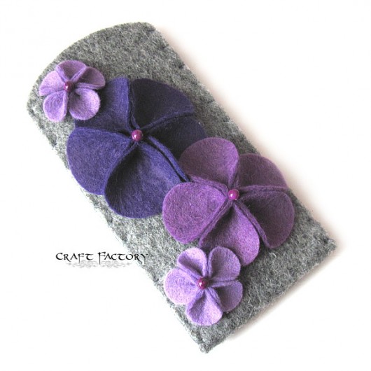 Popping Violets - etui (zamówienie) Craft Factory
