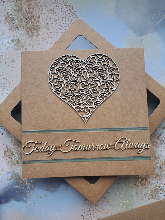 zaproszenia i kartki na ślub Kartka ślubna dla obcokrajowców (koperta)