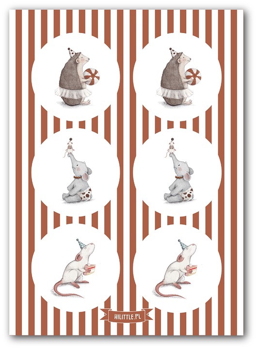 naklejki dla dzieci Naklejki ze zwierzątkami