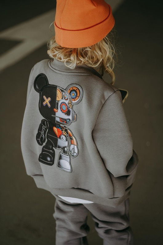 bluzy dla chłopców Bluza rozpinana Robot Teddy