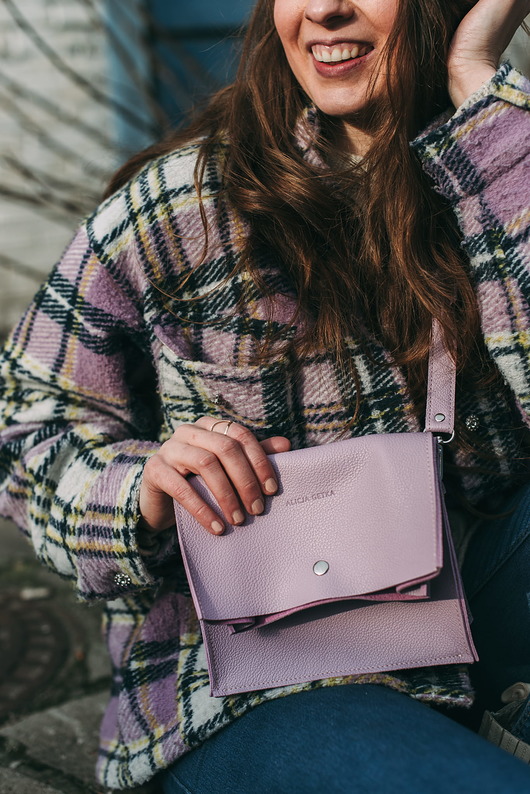 torby na ramię Torebka Boxy Bag S Lilac