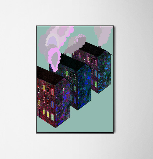 Miasto 50x70 cm michal cygan