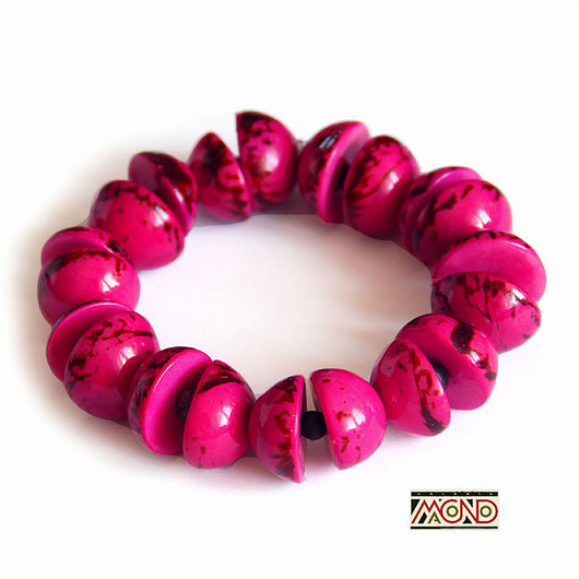 Bransoletka z kolumbijskiej palmy Tagua (b4)  Galeria Macondo