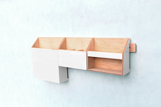  Organizer - zestaw przyborników na ścianę  Clock Wood Studio