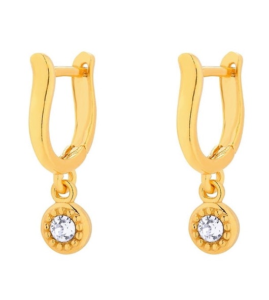 kolczyki pozłacane Kolczyki pozłacane Kryształek Swarovski