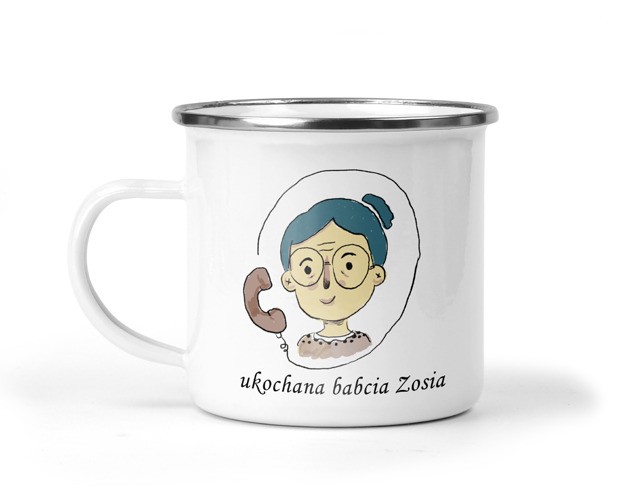 kubki Kubek metalowy dla babci na dzień babci 8