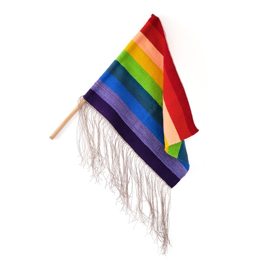makramy Tkana flaga LGBT RAINBOW
