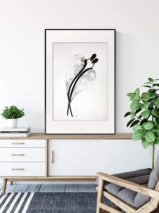 grafika 50X70 cm wykonana ręcznie, plakat Krystyna Siwek Art