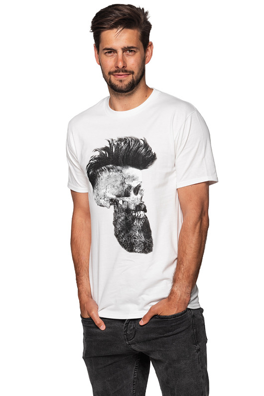 T-shirt męski UNDERWORLD Skull with a beard UNDERWORLD