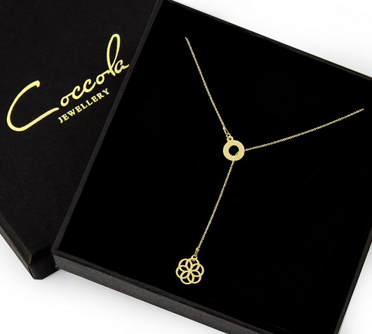 Naszyjnik z karmą i rozetką: srebro 925  Coccola JEWELLERY