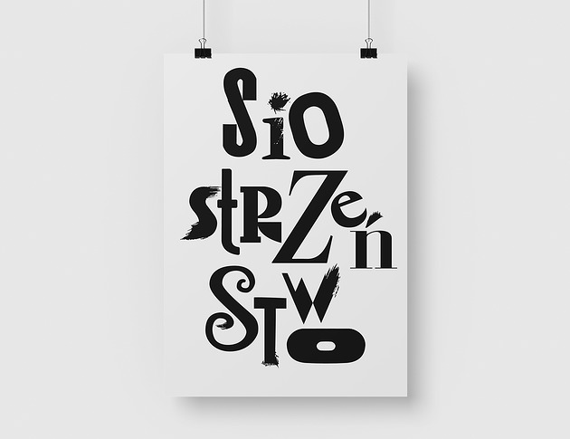 plakaty Siostrzeństwo plakat typograficzny 50 x 70 cm