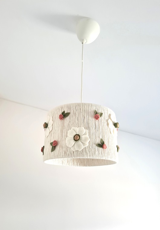 lampy do pokoju dziecka Lampa sufitowa w kwiaty 