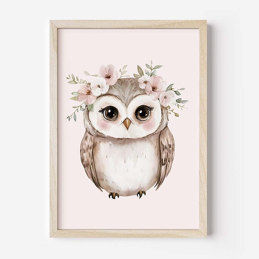 obrazy i plakaty do pokoju dziecięcego Kolekcja leśne zwierzęta nr 9  Plakaty Na Ścianę Dla Dzieci