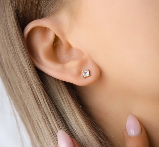 Kolczyki cyrkonie srebro 925 pozłacane Coccola JEWELLERY
