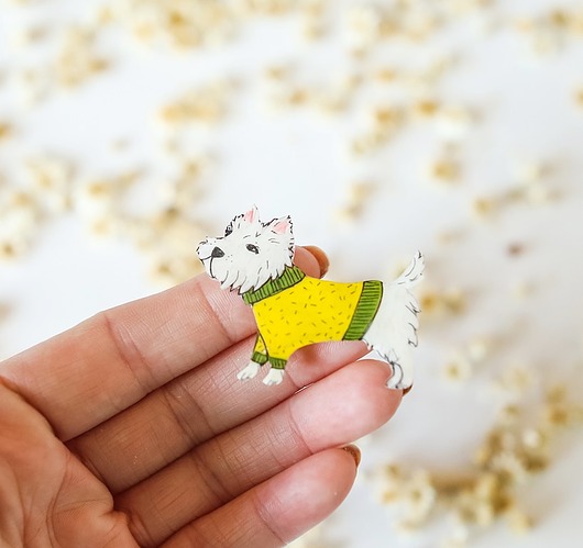 przypinki Przypinka z psem Fafikiem