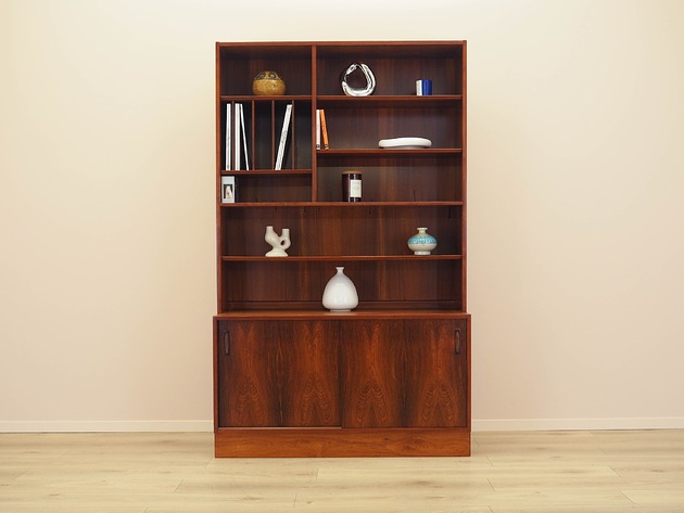 regały Biblioteczka palisandrowa, duński design, lata 70, produkcja: Hundevad