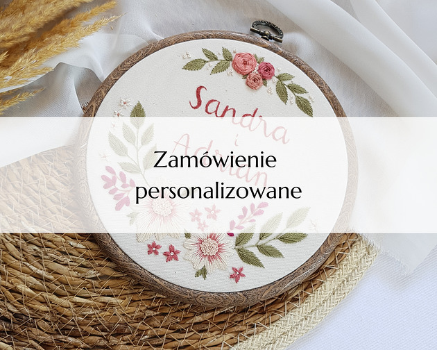 dodatki - różne Haftowany tamborek - zamówienie personalizowane