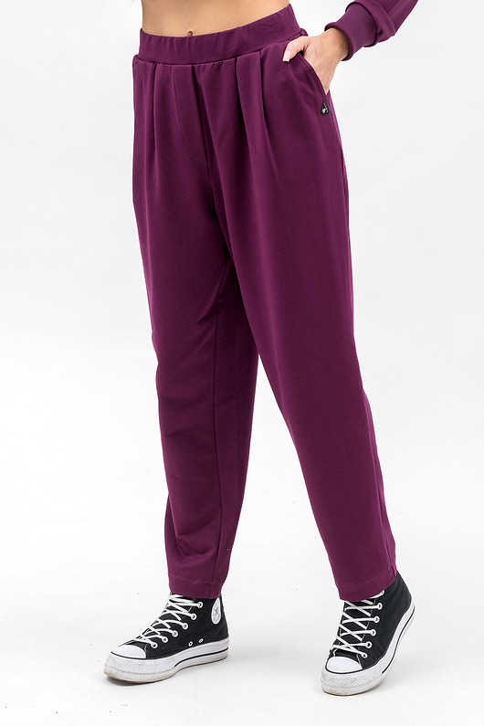 spodnie dresowe damskie Dresowe spodnie damskie ,,ADALET" bakłażan