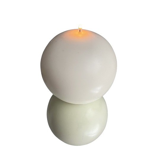 świeczniki i świece Świeca ekologiczna sojowa dekoracyjna "Rustic Ball" średnica 100mm