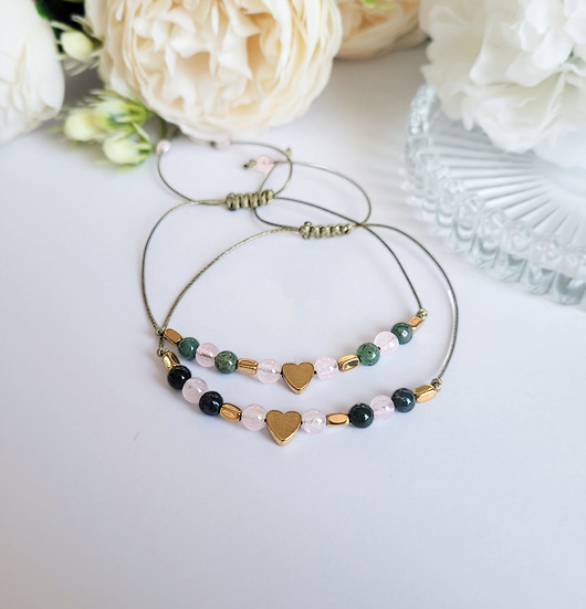 bransoletki z kamieni naturalnych Bransoletki przyjaźni- przyjaciółek- 2 szt.