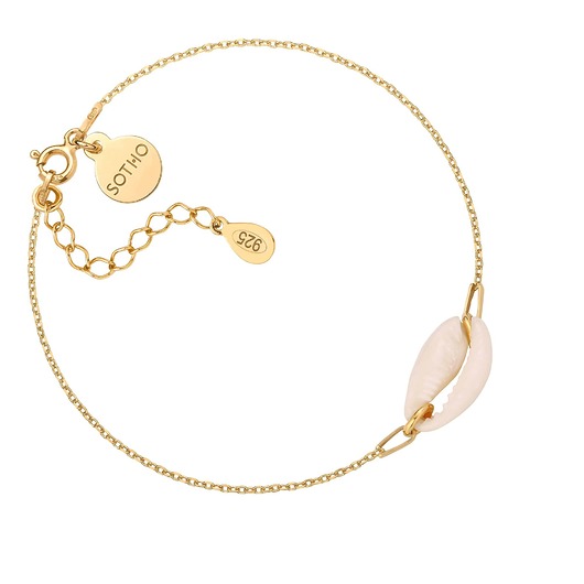 bransoletki złote Złota bransoletka z muszelką