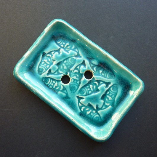 turkusowa mydelniczka pogodna pracownia ceramiczna