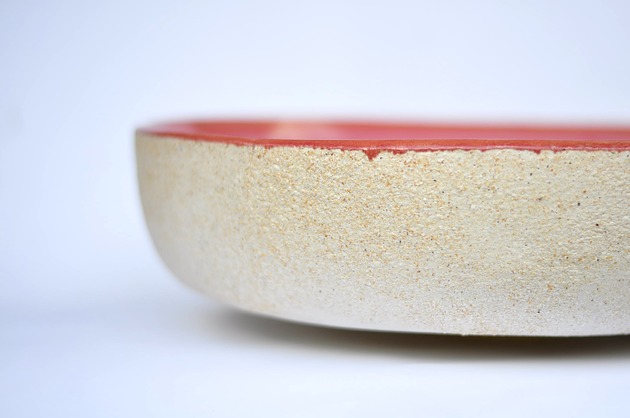 umywalki Umywalka ceramiczna Umywalka nablatowa - Mgiełka różowa
