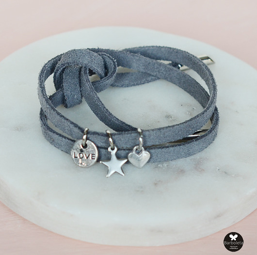 love star love grey barboleta