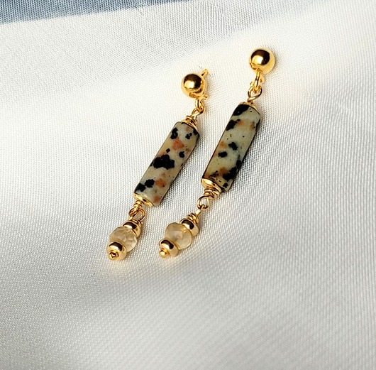 kolczyki pozłacane Kolczyki pozłacane Pantera Chic