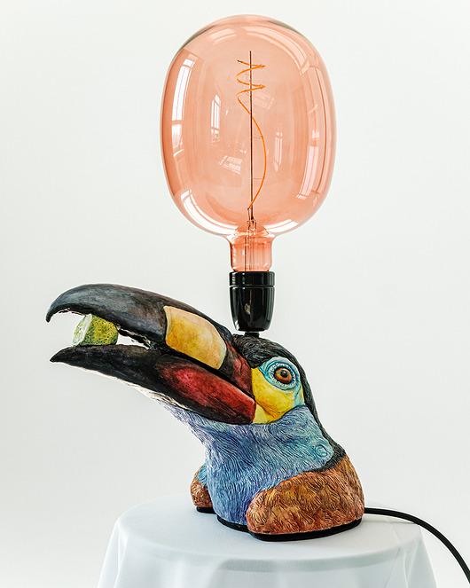 lampy stołowe Bird Andigena laminirostris named Javier