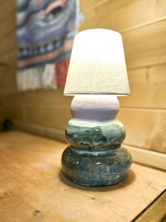 lampy stołowe Lampa stołowa Zielona Laguna