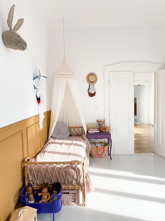 meble do pokoju dziecka Łóżko Charlotte Franzo Rattan