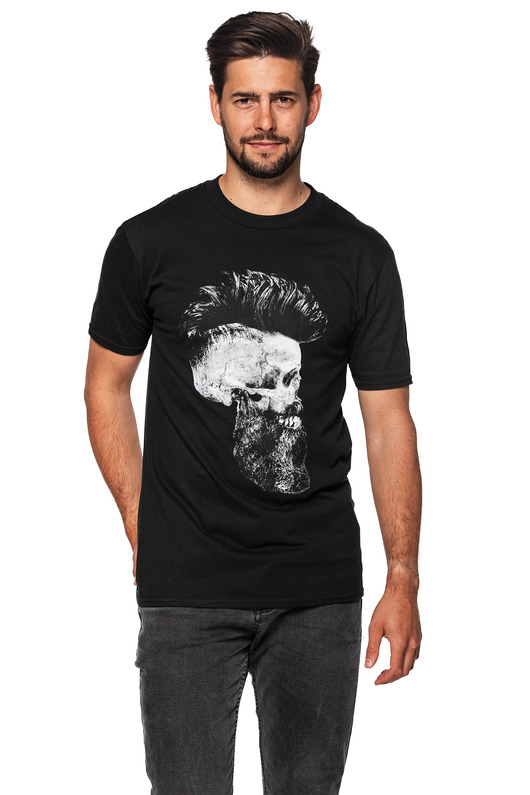 t-shirty męskie T-shirt męski UNDERWORLD Skull with a beard