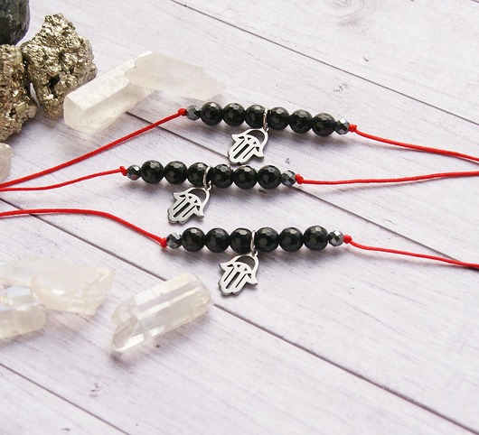 siła, moc, ochrona - onyks & hamsa kaktusia