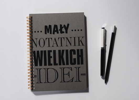 notatniki i albumy Mały notatnik wielkich idei, notatnik